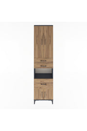 Arges Dolap 4 Raflı 3 Çekmeceli 2 Kapaklı 60x30x243 - S32M020V6A