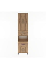 Arges Dolap 4 Raflı 3 Çekmeceli 2 Kapaklı 60x30x243 - S32M020V9A