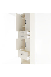 Arges Dolap 4 Raflı 3 Çekmeceli 4 Kapaklı 60x30x243 - S32M021V1A