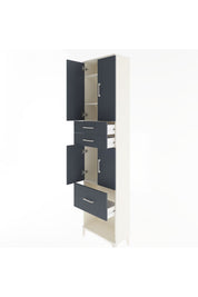 Arges Dolap 4 Raflı 3 Çekmeceli 4 Kapaklı 60x30x243 - S32M021V2A