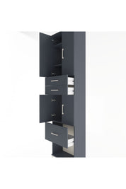 Arges Dolap 4 Raflı 3 Çekmeceli 4 Kapaklı 60x30x243 - S32M021V5A