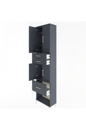 Arges Dolap 4 Raflı 3 Çekmeceli 4 Kapaklı 60x30x243 - S32M021V5A