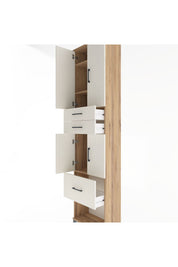 Arges Dolap 4 Raflı 3 Çekmeceli 4 Kapaklı 60x30x243 - S32M021V7A