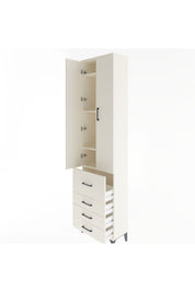 Arges Dolap 4 Raflı 4 Çekmeceli 2 Kapaklı 60x30x243 - S32M022V1A