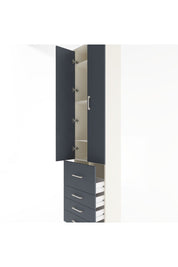 Arges Dolap 4 Raflı 4 Çekmeceli 2 Kapaklı 60x30x243 - S32M022V2A