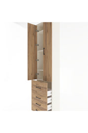 Arges Dolap 4 Raflı 4 Çekmeceli 2 Kapaklı 60x30x243 - S32M022V3A