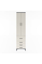 Arges Dolap 4 Raflı 4 Çekmeceli 2 Kapaklı 60x30x243 - S32M022V4A