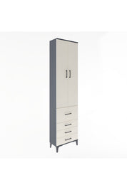 Arges Dolap 4 Raflı 4 Çekmeceli 2 Kapaklı 60x30x243 - S32M022V4A