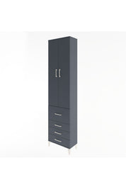 Arges Dolap 4 Raflı 4 Çekmeceli 2 Kapaklı 60x30x243 - S32M022V5A