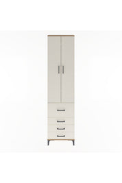 Arges Dolap 4 Raflı 4 Çekmeceli 2 Kapaklı 60x30x243 - S32M022V7A