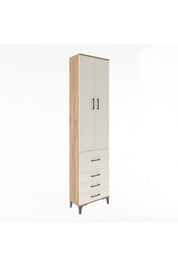 Arges Dolap 4 Raflı 4 Çekmeceli 2 Kapaklı 60x30x243 - S32M022V7A