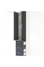 Arges Dolap 4 Raflı 4 Çekmeceli 2 Kapaklı 60x30x243 - S32M023V2A