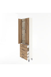Arges Dolap 4 Raflı 4 Çekmeceli 2 Kapaklı 60x30x243 - S32M023V3A