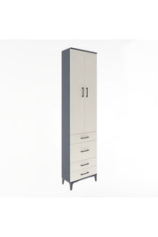Arges Dolap 4 Raflı 4 Çekmeceli 2 Kapaklı 60x30x243 - S32M023V4A
