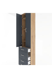 Arges Dolap 4 Raflı 4 Çekmeceli 2 Kapaklı 60x30x243 - S32M023V8A