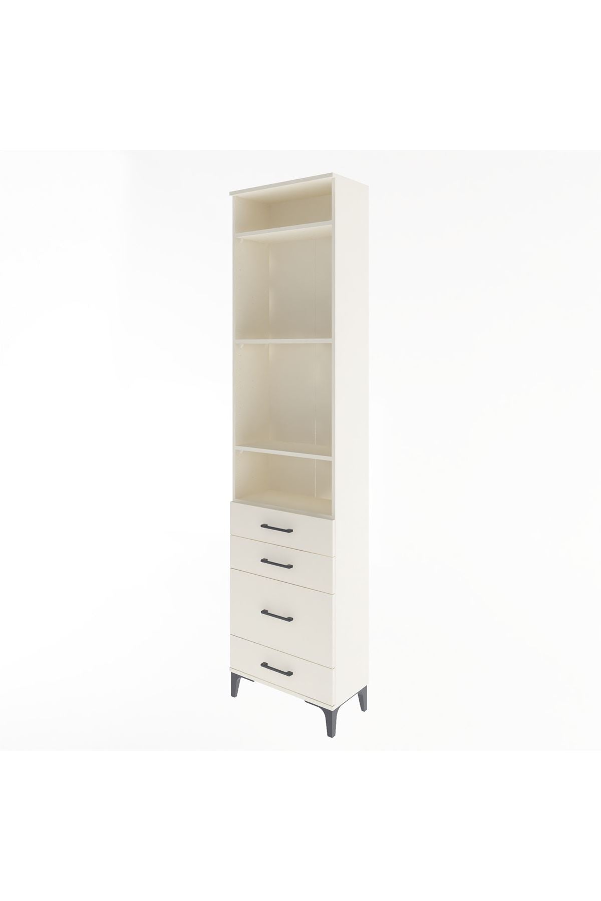 Arges Dolap 4 Raflı 4 Çekmeceli 60x30x243 - S32M024V1A