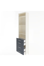 Arges Dolap 4 Raflı 4 Çekmeceli 60x30x243 - S32M024V2A