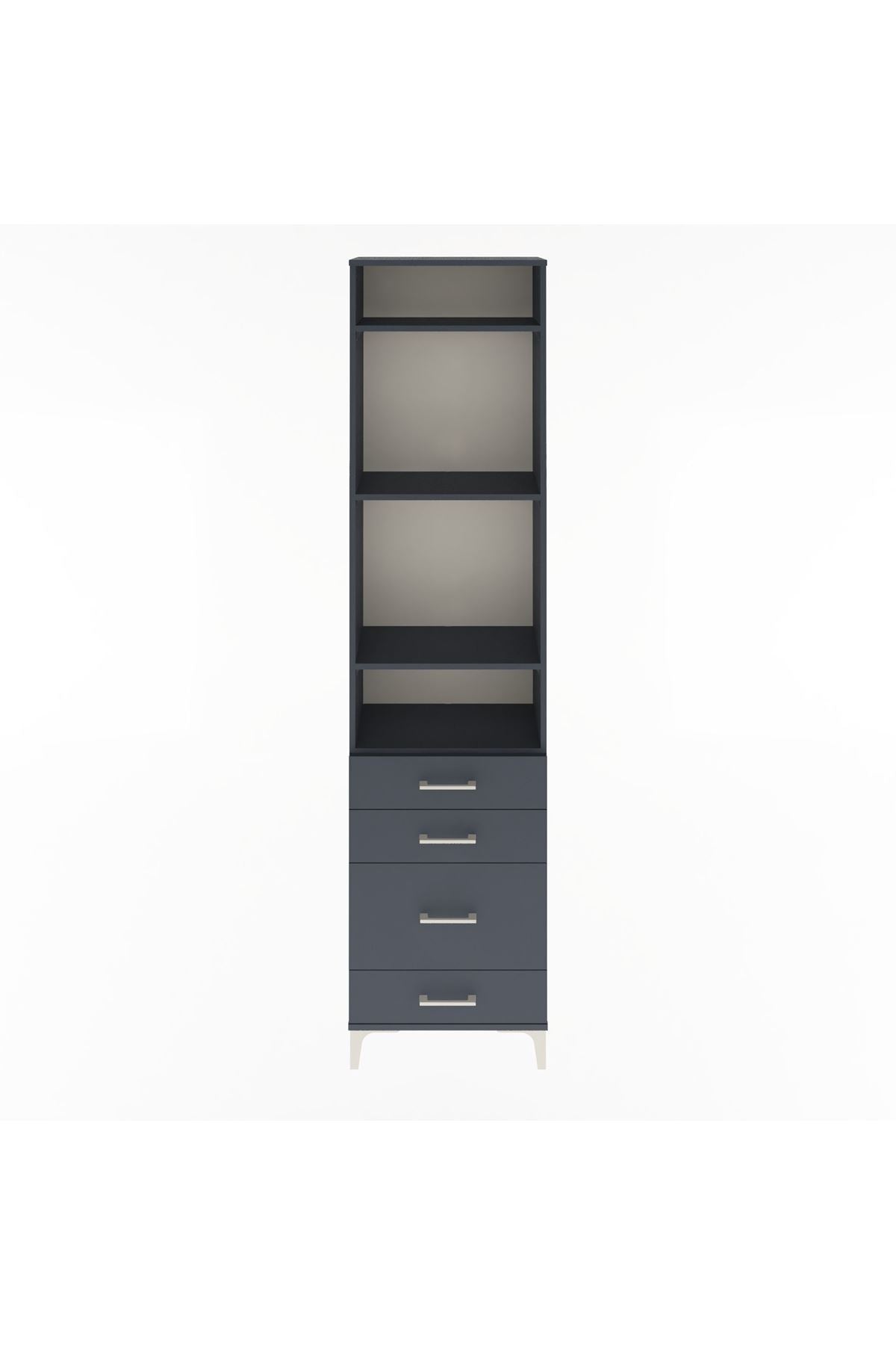 Arges Dolap 4 Raflı 4 Çekmeceli 60x30x243 - S32M024V5A