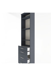Arges Dolap 4 Raflı 4 Çekmeceli 60x30x243 - S32M024V5A