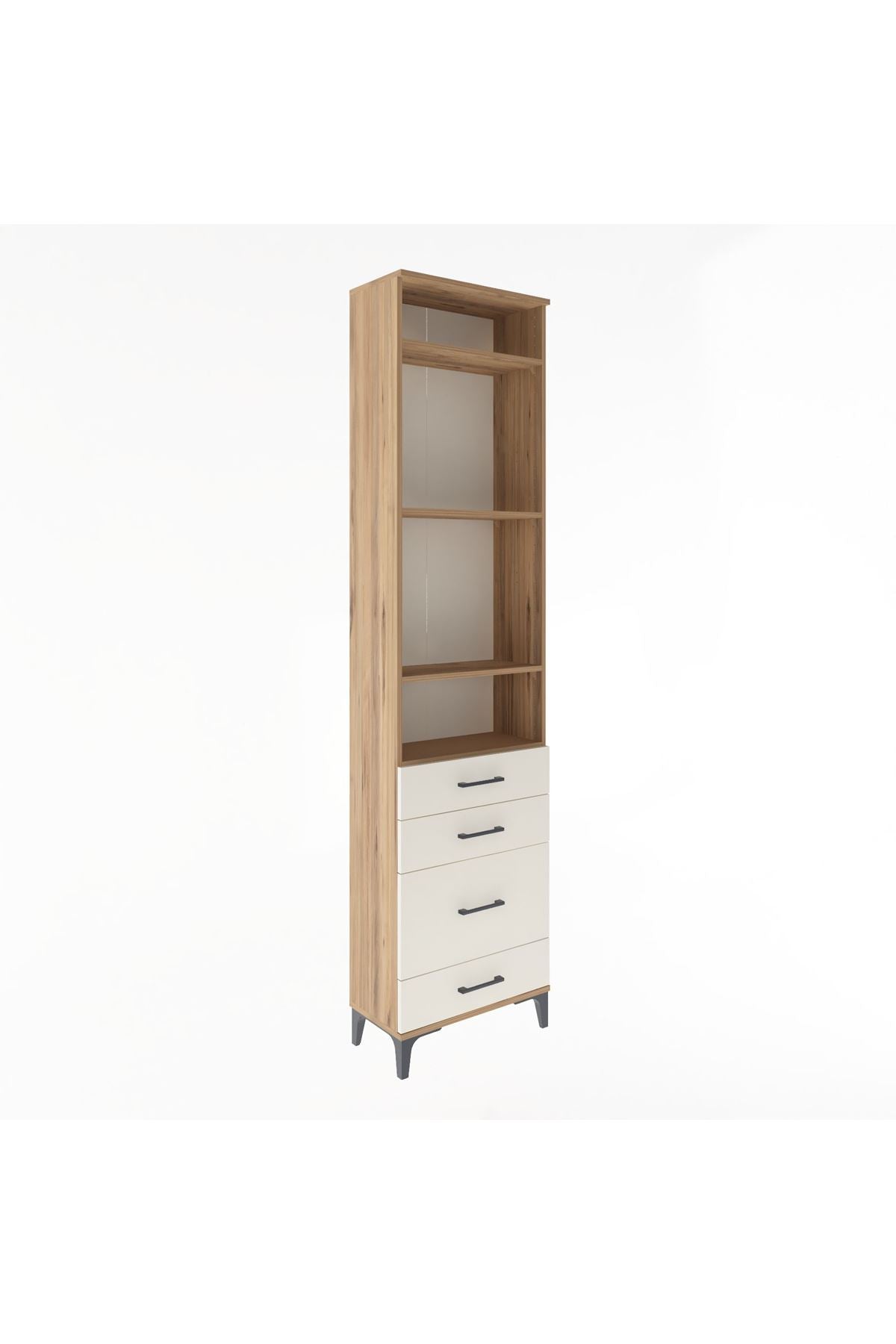 Arges Dolap 4 Raflı 4 Çekmeceli 60x30x243 - S32M024V7A