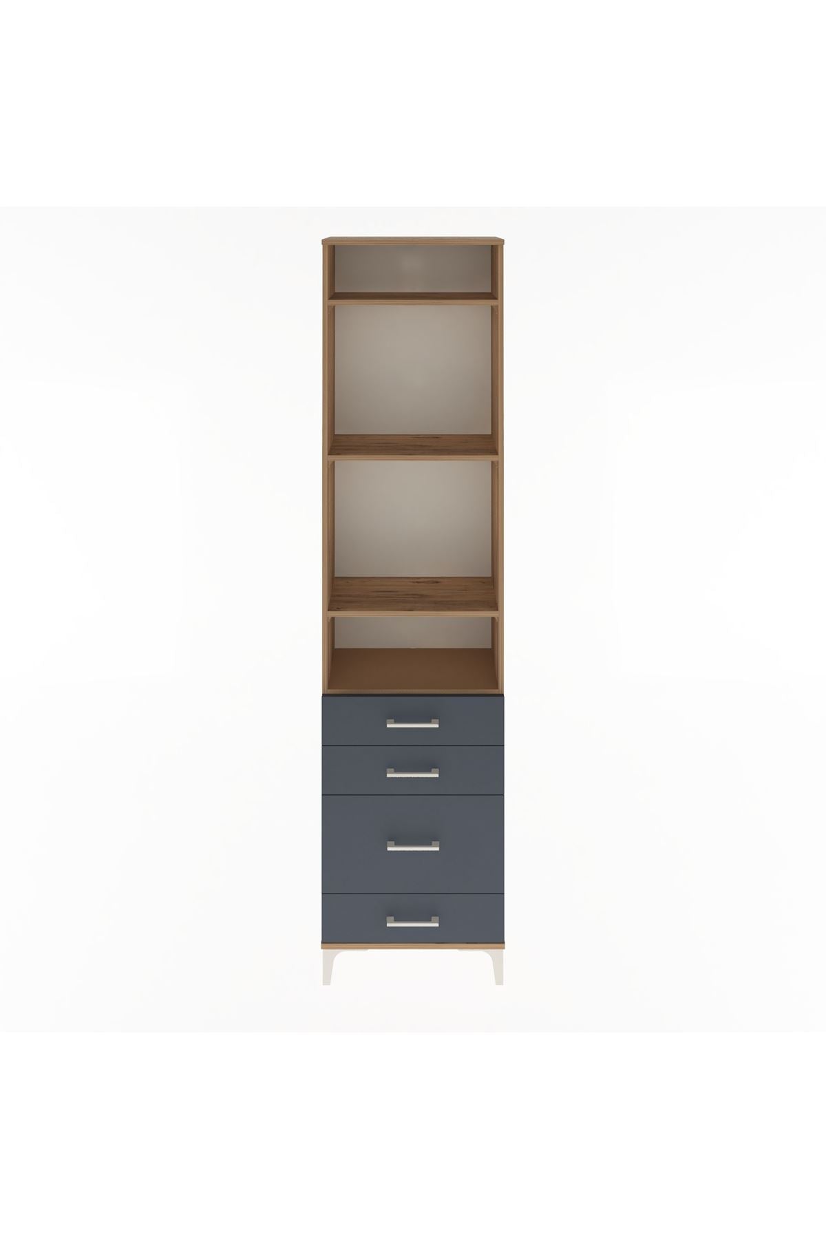 Arges Dolap 4 Raflı 4 Çekmeceli 60x30x243 - S32M024V8A