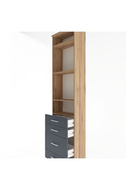 Arges Dolap 4 Raflı 4 Çekmeceli 60x30x243 - S32M024V8A