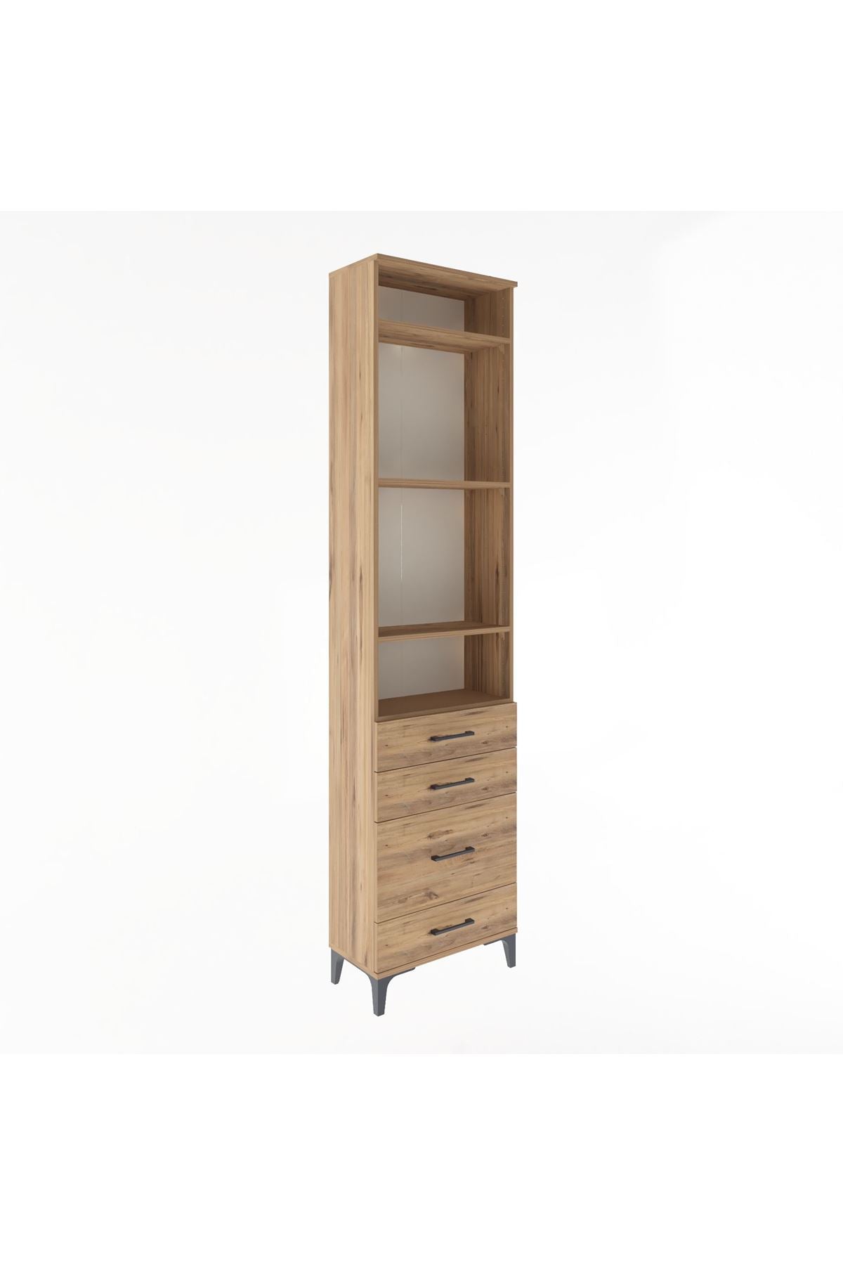 Arges Dolap 4 Raflı 4 Çekmeceli 60x30x243 - S32M024V9A