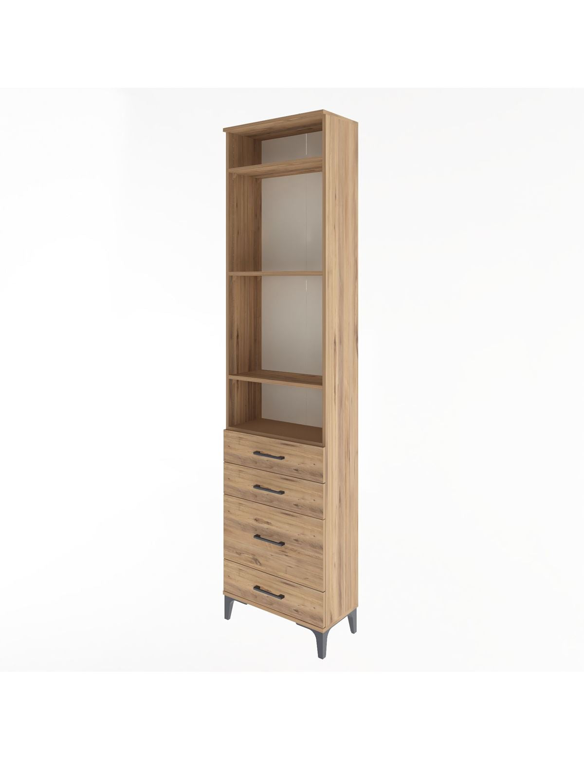 Arges Dolap 4 Raflı 4 Çekmeceli 60x30x243 - S32M024V9A