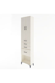 Arges Dolap 3 Raflı 4 Çekmeceli 2 Kapaklı 60x30x243 - S32M025V1A