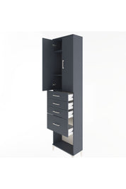 Arges Dolap 3 Raflı 4 Çekmeceli 2 Kapaklı 60x30x243 - S32M025V5A