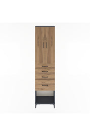 Arges Dolap 3 Raflı 4 Çekmeceli 2 Kapaklı 60x30x243 - S32M025V6A