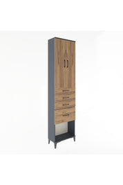 Arges Dolap 3 Raflı 4 Çekmeceli 2 Kapaklı 60x30x243 - S32M025V6A