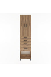 Arges Dolap 3 Raflı 4 Çekmeceli 2 Kapaklı 60x30x243 - S32M025V9A