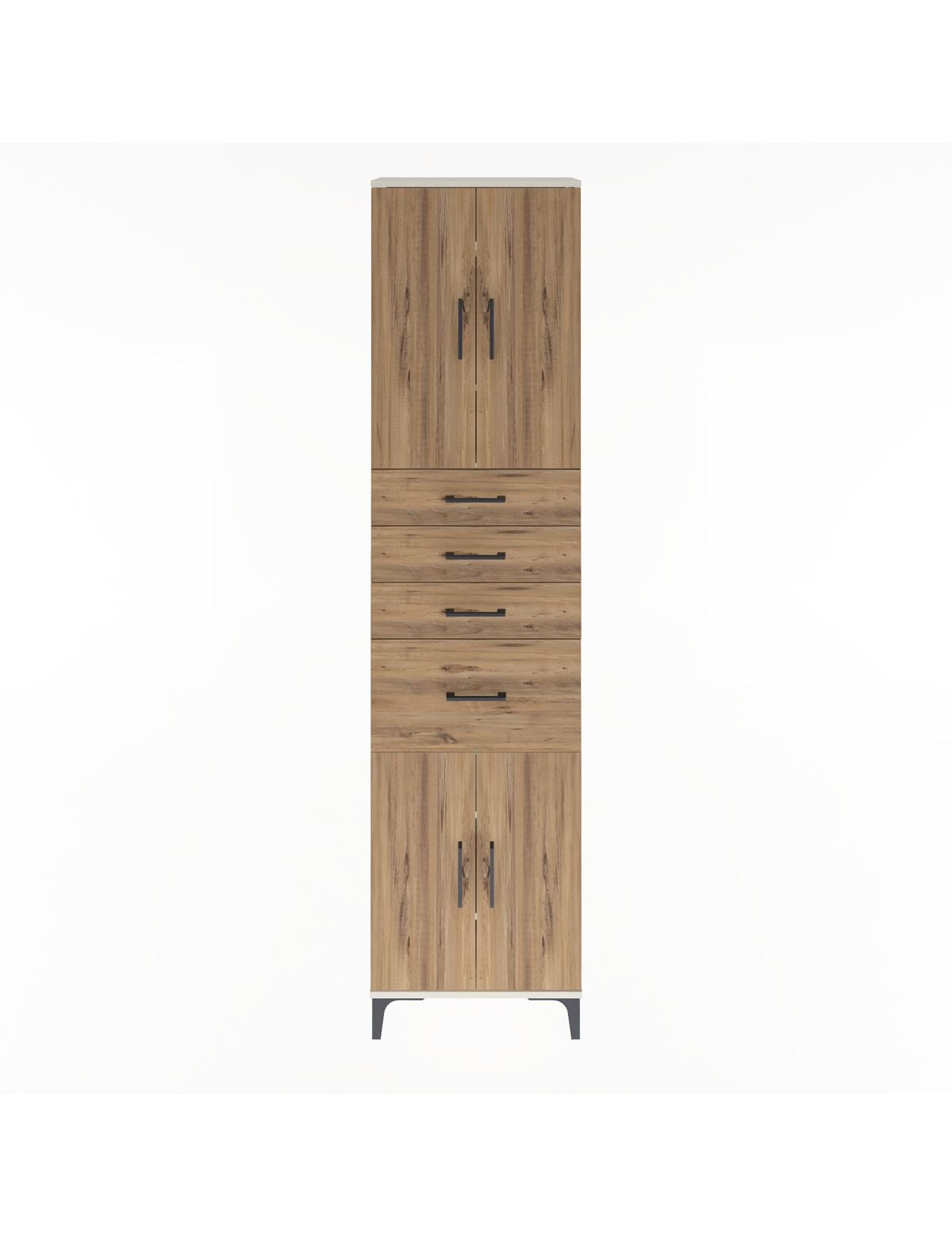 Arges Dolap 5 Raflı 4 Çekmeceli 4 Kapaklı 60x30x243 - S32M026V3A