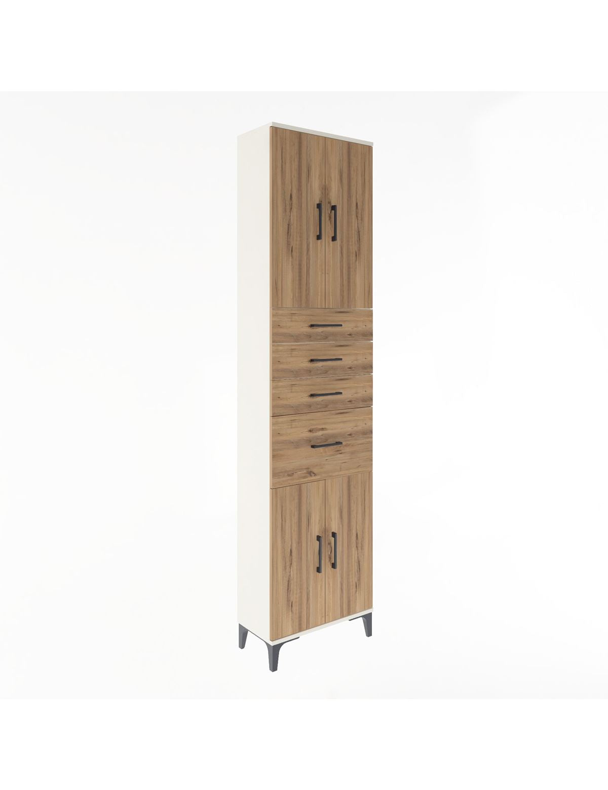 Arges Dolap 5 Raflı 4 Çekmeceli 4 Kapaklı 60x30x243 - S32M026V3A