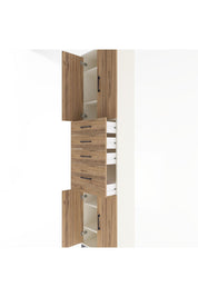 Arges Dolap 5 Raflı 4 Çekmeceli 4 Kapaklı 60x30x243 - S32M026V3A