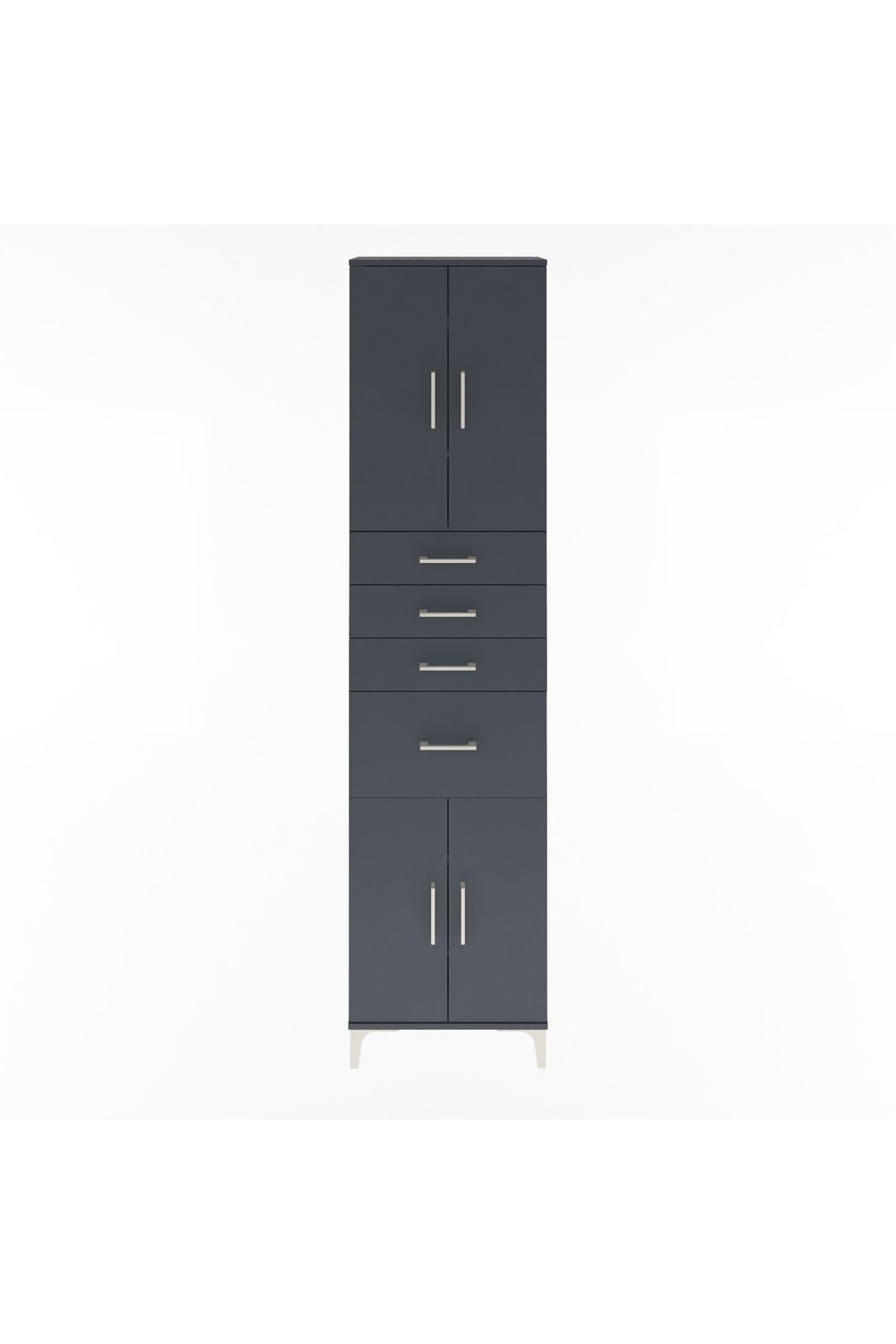 Arges Dolap 5 Raflı 4 Çekmeceli 4 Kapaklı 60x30x243 - S32M026V5A