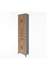 Arges Dolap 5 Raflı 4 Çekmeceli 4 Kapaklı 60x30x243 - S32M026V6A