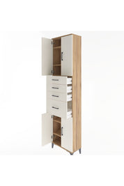 Arges Dolap 5 Raflı 4 Çekmeceli 4 Kapaklı 60x30x243 - S32M026V7A