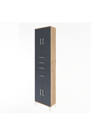Arges Dolap 5 Raflı 4 Çekmeceli 4 Kapaklı 60x30x243 - S32M026V8A