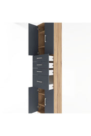 Arges Dolap 5 Raflı 4 Çekmeceli 4 Kapaklı 60x30x243 - S32M026V8A