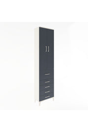Arges Dolap 4 Raflı 5 Çekmeceli 2 Kapaklı 60x30x243 - S32M027V2A