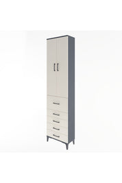 Arges Dolap 4 Raflı 5 Çekmeceli 2 Kapaklı 60x30x243 - S32M027V4A