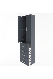 Arges Dolap 4 Raflı 5 Çekmeceli 2 Kapaklı 60x30x243 - S32M027V5A
