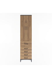 Arges Dolap 4 Raflı 5 Çekmeceli 2 Kapaklı 60x30x243 - S32M027V6A