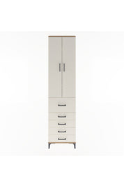 Arges Dolap 4 Raflı 5 Çekmeceli 2 Kapaklı 60x30x243 - S32M027V7A
