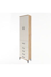 Arges Dolap 4 Raflı 5 Çekmeceli 2 Kapaklı 60x30x243 - S32M027V7A