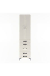 Arges Dolap 4 Raflı 5 Çekmeceli 2 Kapaklı 60x30x243 - S32M028V1A