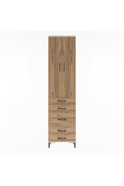 Arges Dolap 4 Raflı 5 Çekmeceli 2 Kapaklı 60x30x243 - S32M028V3A