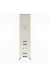 Arges Dolap 4 Raflı 5 Çekmeceli 2 Kapaklı 60x30x243 - S32M028V4A